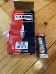 Champion Spark Plugs Box Of 6 -new Old Stock- Made In Usa Replaces RF14Y4. Fixed Price $9.99.