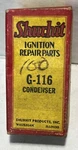 Shurhit Ignition Repair Parts Condenser G-116. Fixed Price $12.00.