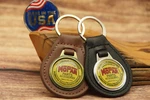Vtg 1970S Chrysler Plymouth Dodge Desoto Mopar Leather Car Key Chain Ring Fob. Fixed Price $19.99.
