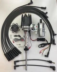 Studebaker 232 259 289 304 Small Cap Hei Distributor + Black Wires Chrome Coil. Fixed Price $235.95.