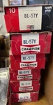 Vintage Champion Spark Plugs BL57-Y Nos Performance Racing Hot Rod New Box Of 10. Fixed Price $19.95.
