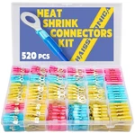 520PCS Marine Grade Heat Shrink Wire Connectors-electrical Kit Of. Fixed Price $70.29.